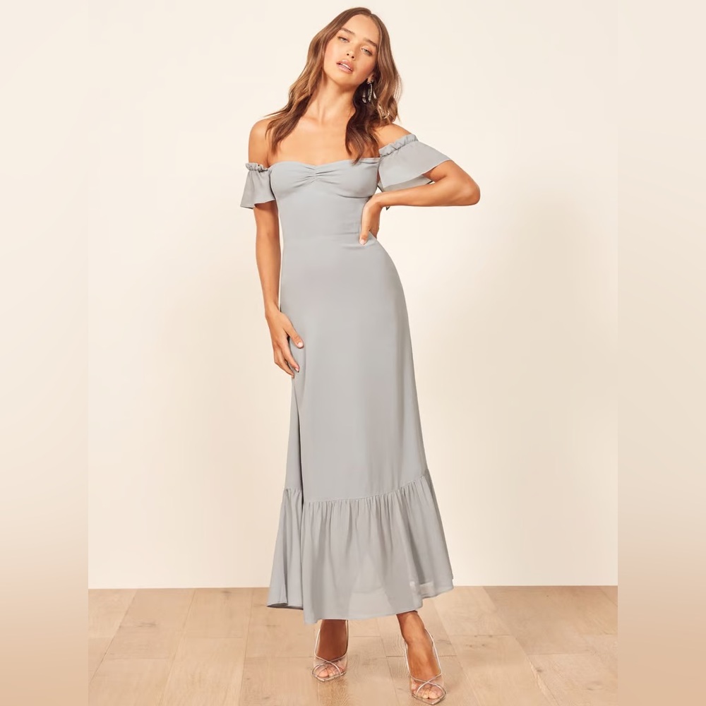 Reformation Butterfly Dress, Fog